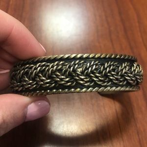 Sterling Silver Braided Bangle Bracelet